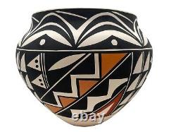 Native American Pottery Acoma Home Decor Vase Hand Painted Indian Loretta Joe