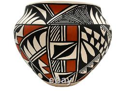 Native American Pottery Acoma Pot Hand Painted Southwest Home Decor Joe Enoch