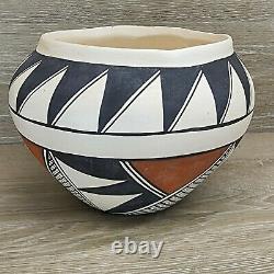Native American Pottery Acoma Pueblo Polychrome Jar