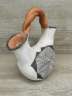 Native American Pottery Acoma Pueblo Polychrome Wedding Vase