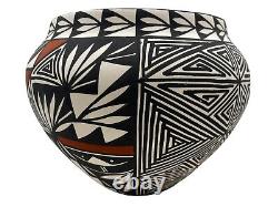 Native American Pottery Acoma Southwest Home Decor Hand Painted Handmade M Chino