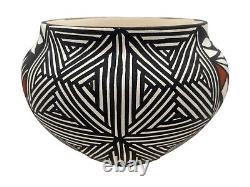 Native American Pottery Acoma Southwest Home Decor Hand Painted Handmade M Chino