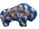 Native American Pottery Buffalo withTurquoise Sculpture Navajo Indian Robinson V
