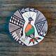 Native American Pottery-Handmade Acoma Pueblo Mimbres Quail Plate-Carolyn Concho