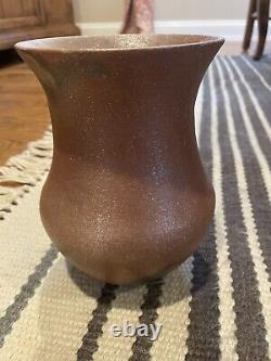 Native American Pottery Jicarilla Apache Micaceous Clay Vase By S. Nunez