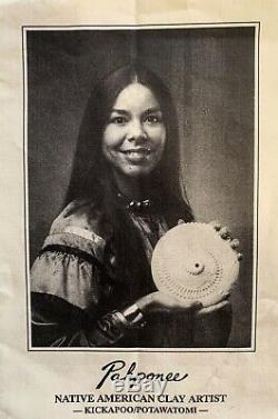 Native American Pottery Kickapoo/Potawatomi Signed By Pahponee