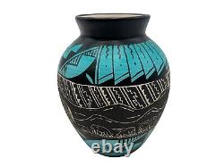 Native American Pottery Navajo Handmade Home Decor Vase AT