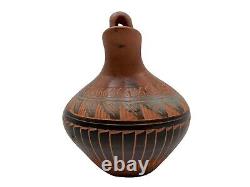 Native American Pottery Navajo Wedding Vase Indian Horse Hair Home Decor T Jones