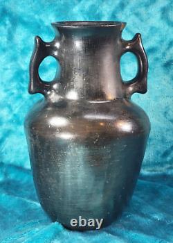 Native American Pottery Santa Clara Antique Blackware Water Jug