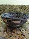 Native American Pottery. Shallow Bowl rosy bottom painted black