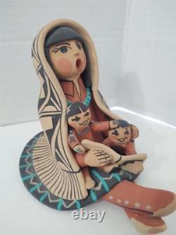 Native American Pottery Storyteller Signed CAROL LUCERO GACHUPIN