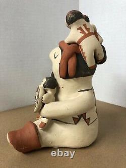 Native American Pottery Storyteller with 4 Children and Drums Mary E. Toya