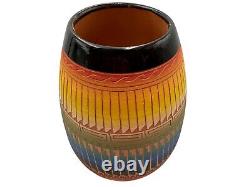 Native American Pottery Vase Navajo Handmade Navajo Home Decor I. Morgan