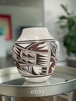 Native American Pottery Vase Polychrome 8 tall by Marianne