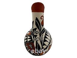 Native American Pottery Wedding Vase Acoma Home Decor Handmade Indian Keith Sr