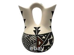 Native American Pottery Wedding Vase Acoma Southwest Home Decor Mona Chino
