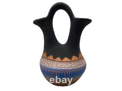 Native American Pottery Wedding Vase Handmade Navajo Home Decor Robinson V