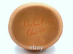 Native American Pottery Wedding Vase Handmade Navajo Indian Michael Charlie