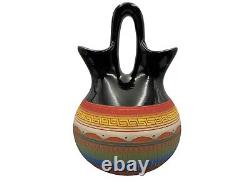 Native American Pottery Wedding Vase Navajo Handmade Home Decor SAM