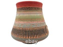 Native American Pottery withTurquoise Vase Navajo Indian Home Decor Robinson V