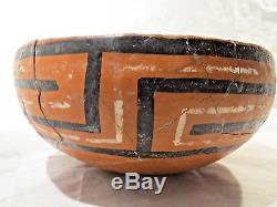 Native American Pre-historic Pottery Bowl A Four Mile Ruin Bowl