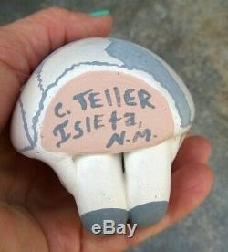 Native American Pueblo Pottery Turtle Storyteller Chris Teller Isleta