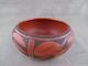 Native American Redware bowl signed Winona Silas