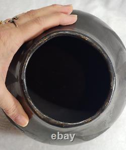 Native American Santa Clara Antique Polished Slip Blackware Pottery