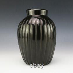 Native American Santa Clara Pottery Vase By Alvin Baca