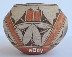 Native American Seferina P Bell Zia Pueblo Pictorial Polychrome Pottery Olla