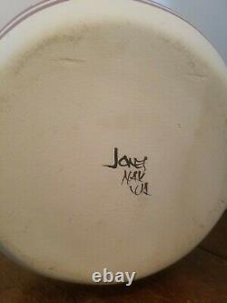 Native American Signed Jones Navajo Pottery 14 Wedding Vase Mesa Verde Large