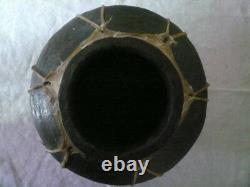 Native American Southwest Rawhide Pot Indian Pottery Vase