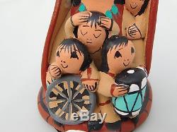 Native American Story Teller Pottery By D. Lucero Jemez Pueblo