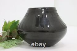Native American Vintage Blackware Pottery Vase Gutierrez #44789