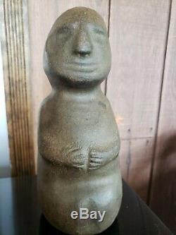Native American Woodland Culture Human Effigy Carved Hard Stone Pestle/Figure