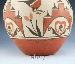 Native American Zia Pottery Jar By Elizabeth & Marcellus Medina