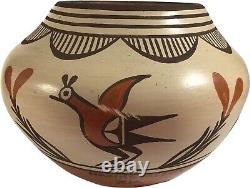 Native American Zia Pueblo Pottery Jar Signed Maxine Medina 6 1/2w Traditional
