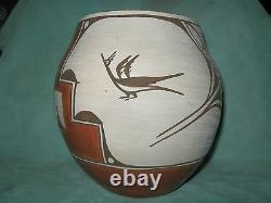 Native American Zia pottery LARGE Bowl unsigned