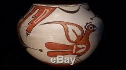 Native American pottery signed Seferina P. Bell Zia Bird jar price reduced