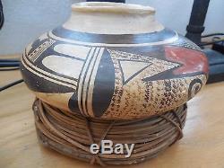 Native american Hopi pottery bowl signed Nampeyo attributed to Old Lady Nampeyo