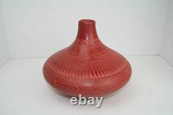 Navajo Ceramic Kokopelli Pottery Vase Signed A Joe Native American Pottery