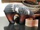 Navajo Native American Carved Painted Pottery Bear Figurine Signed Deschene