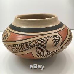 Nellie Nampeyo Hopi Native American Indian Migration Jar Pot Bowl Pottery 7x4
