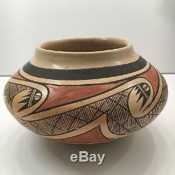 Nellie Nampeyo Hopi Native American Indian Migration Jar Pot Bowl Pottery 7x4
