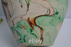 Nemadji Pottery U. S. A. Hand Made Swirled Native American Style Pottery Vase 13
