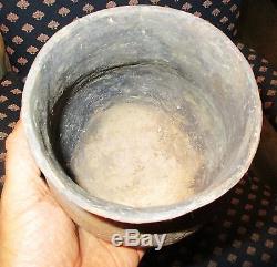 Nice Authentic Pease Brushed Incised with Fingernail Punctate Caddo Pottery
