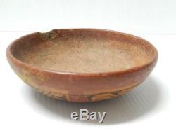 Nice Prehistoric Maya / Sw Indian Pottery Food Bowl Nice Old Polychrone Paint