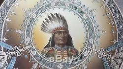 Nippon Old Noritake Chief Joseph Moriage Native American Indian Plaque