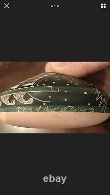 Norman Lansing Ute Eagle Seed Pot Native American-signed