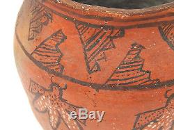 OLD Antique Native American Acoma or Zuni Indian Pueblo Pottery Storage Pot